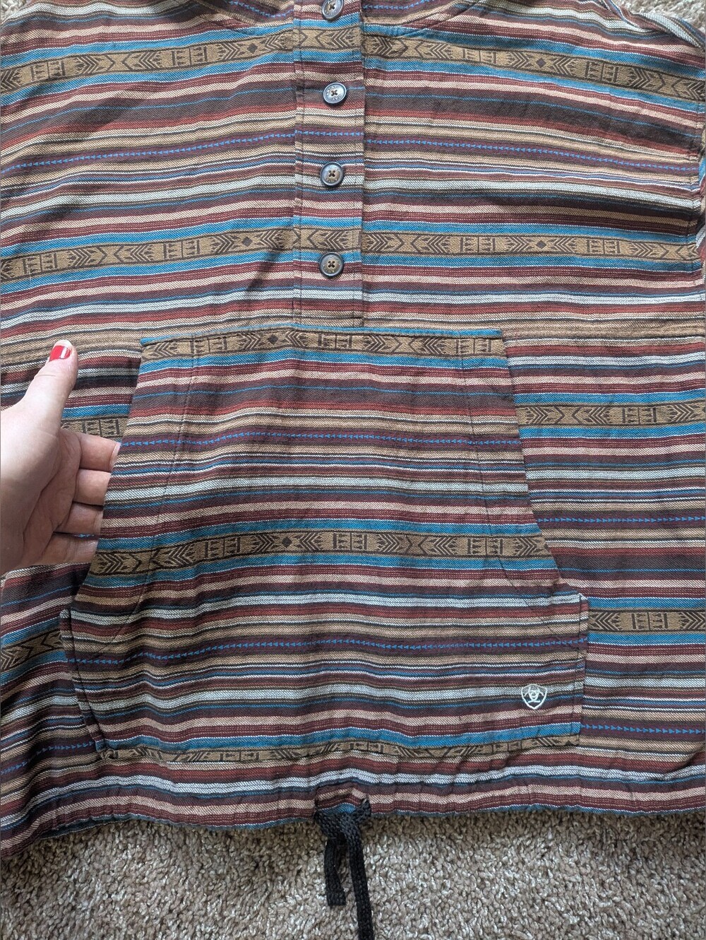 Ariat Southwestern Lightweight Hoodie Women's XL - Picture 7 of 12